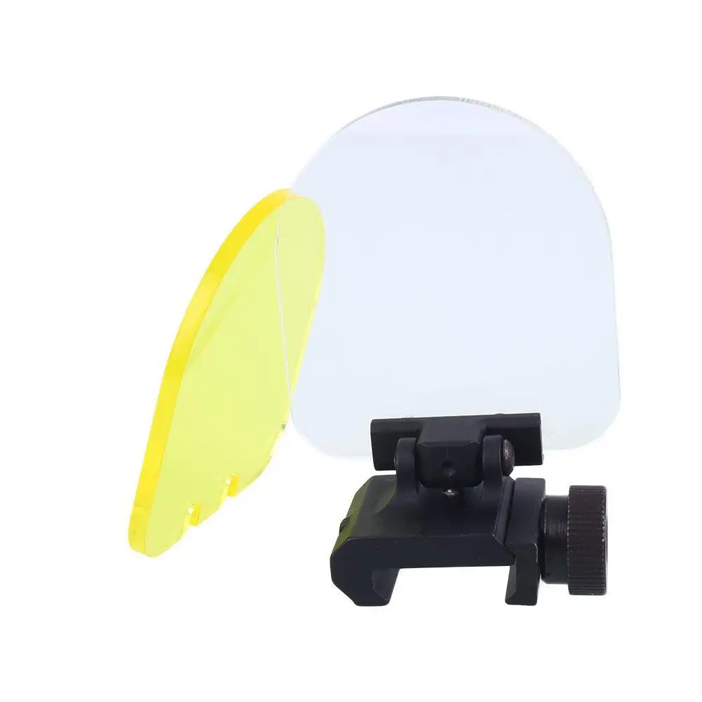 20mm Base Holographic Eye Protection Shield Foldable Dual Color Organic Glass Eye Protection Lens Lens Shield