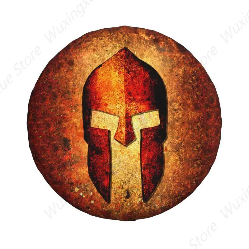 Custom Sparta Spirit Spartan Helmet Spare Tire Cover for Toyota RAV4 4WD 4x4 Trailer Car Wheel Protector 14