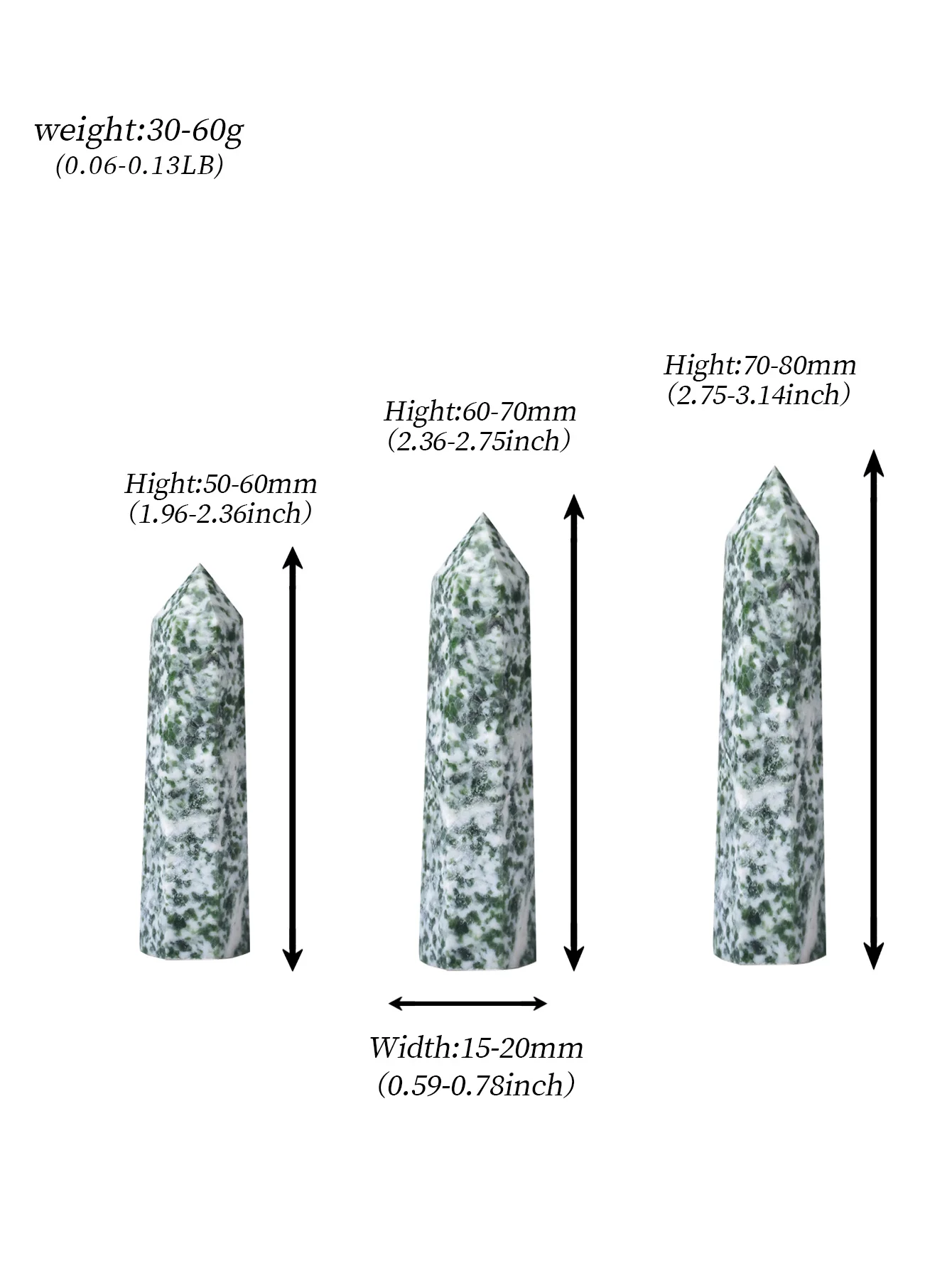 Natural Crystal Stones QingHai Jade Green Quartz Point Healing Stone Yoga Meditation Obelisk Wand Stone Home Decor Ornaments