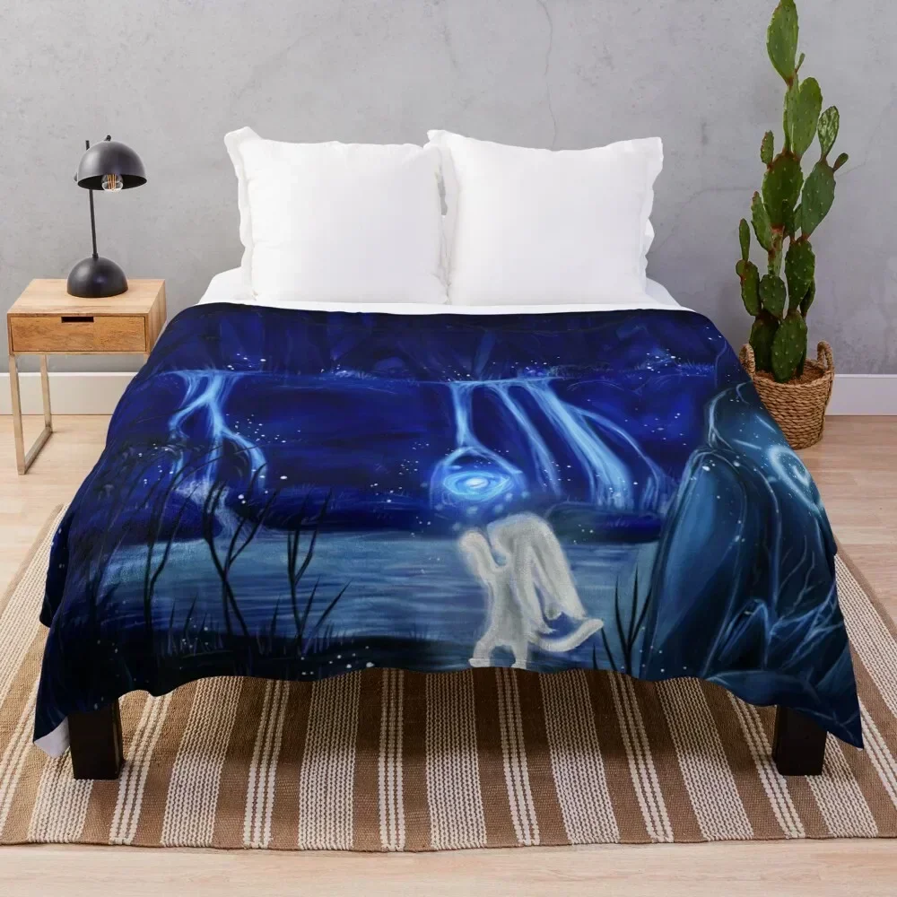 

Ori and the will of the wisps Throw Blanket Soft Bedroom Blanket for Night Sleeping