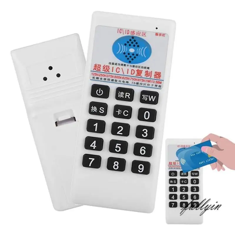 

FULL-RFID NFC IC Card Reader & Writer +5XUID Keychain 125Khz-13.56MHZ Duplicator RFID Smart Card Reader IC ID Duplicator