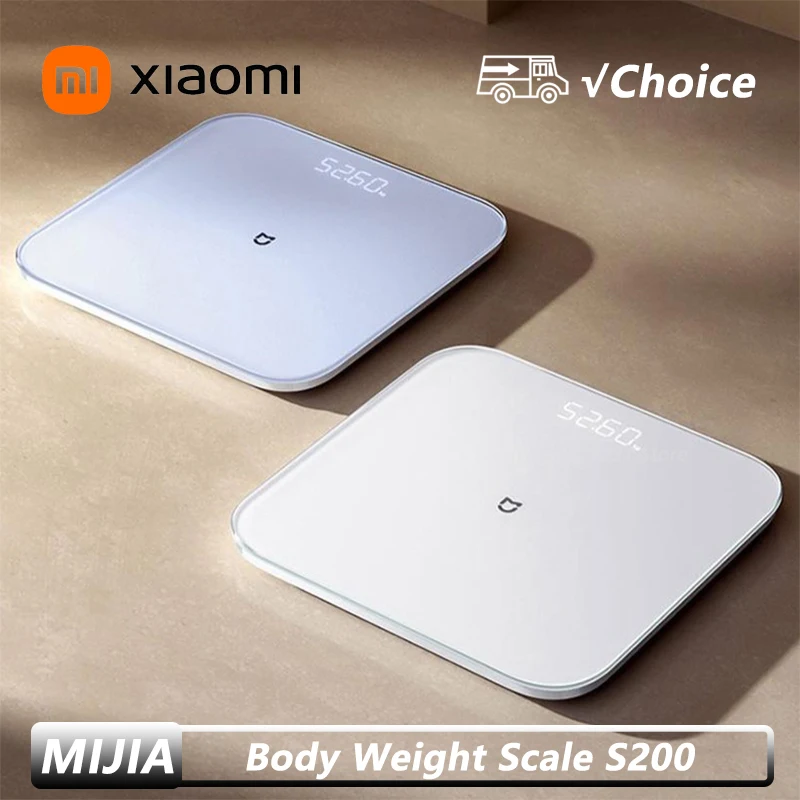 

New Xiaomi Mijia Scale S200 High Precision Sensor Balance Test Weight Report LED Screen Multifunctional Smart Scale Mi home