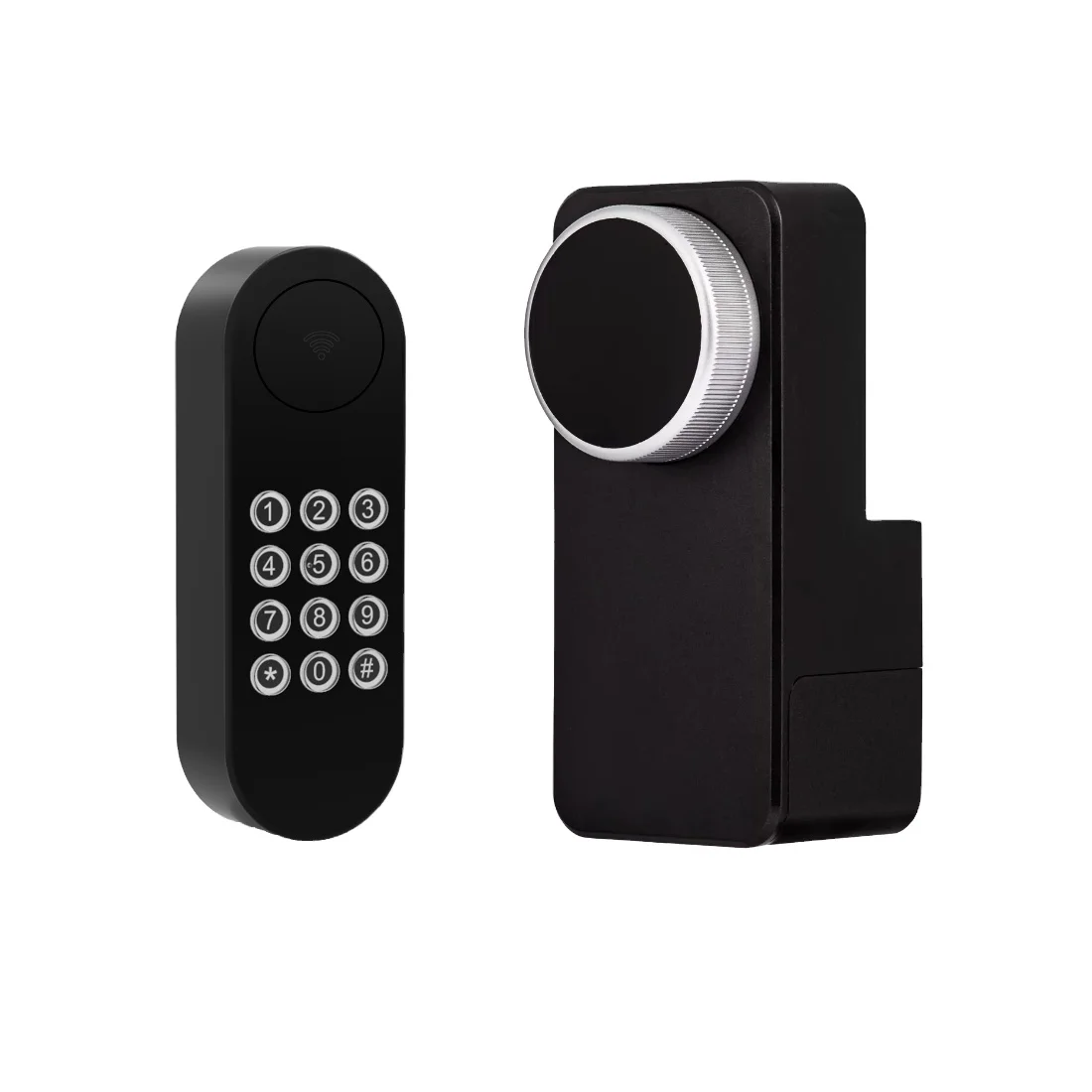 Tuya Network App-Controlled Bluetooth Smart Deadbolt Lock Wood Aluminum Security Key Keypad Knob Network Connectivity Glass