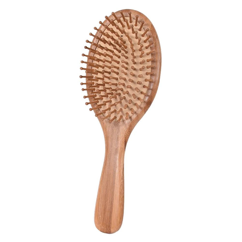 

Air Bag Comb Bamboo Hair Massage Brush Portable Scalp Detangler Anti Static Bristle Brush for Curl Hair Haircut Tool