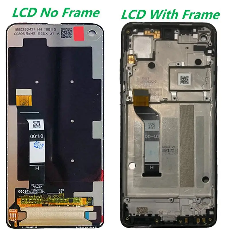 Original 6.3  For Motorola Moto One Vision P50 XT1970 LCD Display With Frame Screen Touch Digitizer Assembly 100% Tested