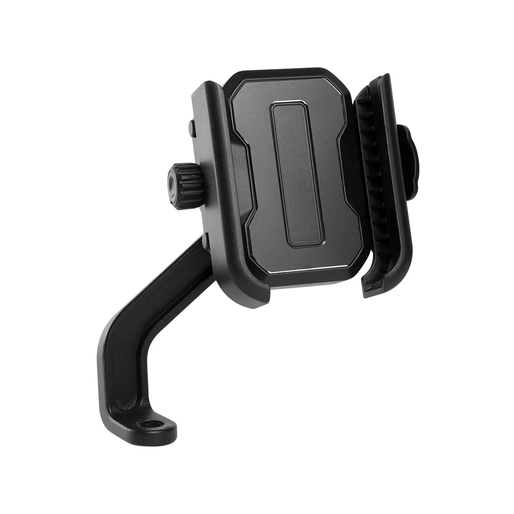 Mirror-Specific Shock-Absorbing Motorcycle Phone Mount for Outdoor Navigation 5
