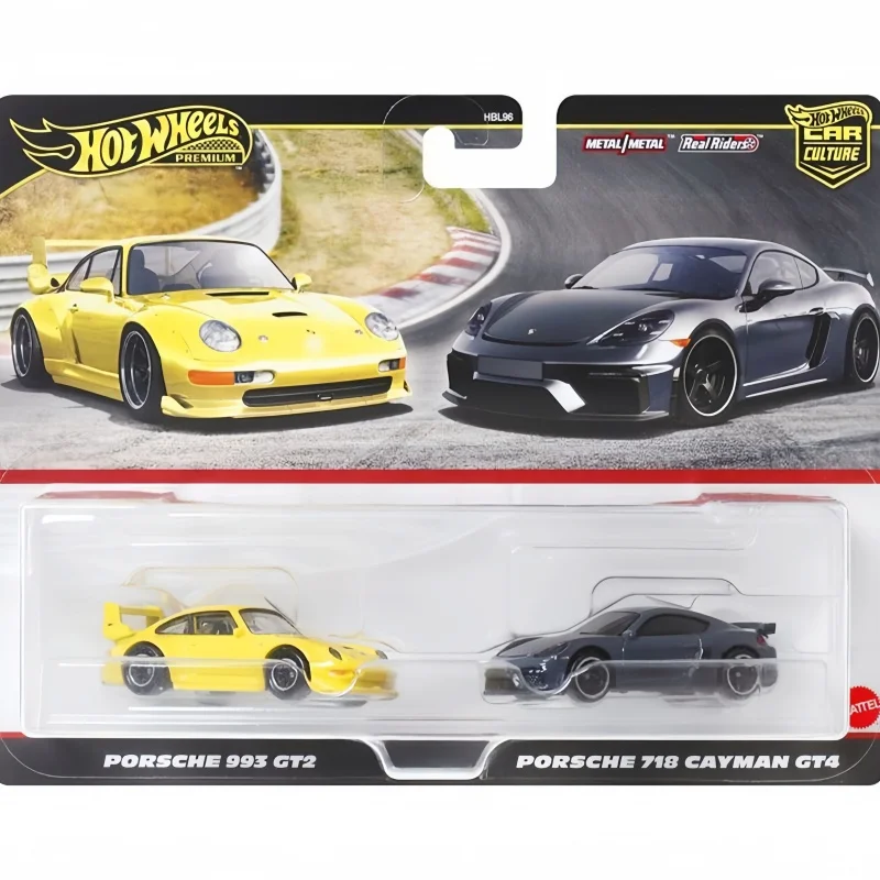 Genuine Hotwheels Car Culture 2 Pack Set 2024 1/64 Diecast Vehicle Premium Collect Model Cars New Unopened Hbl96 Cool Boys Gifts