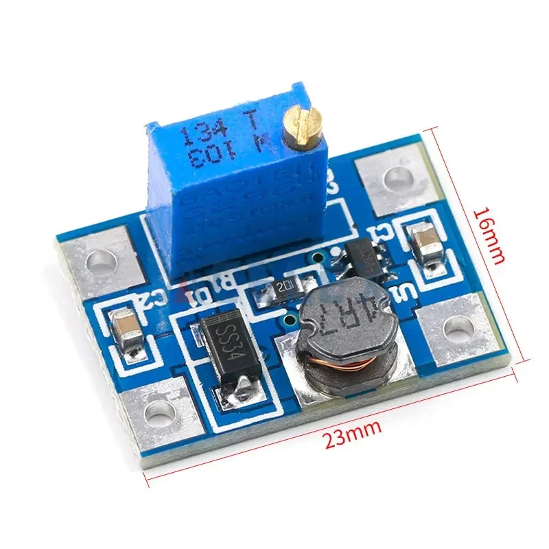 Smart Electronics DC-DC SX1308 Step-UP Adjustable Power Module Step Up Boost Converter 2-24V to 2-28V 2A