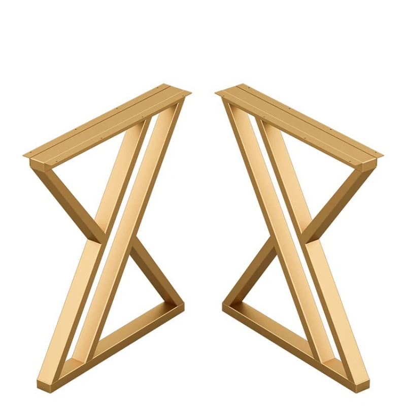 

Bar table leg bracket large board, dining table, desk, meeting desk computer, rock slab base, gold support foot