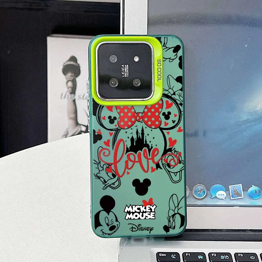 Mickeys ماوس زوجين غطاء ل Xiaomi Mi 15T 14T 13 12T 11 لايت POCO X7 X6 X5 X3 F7 F6 F5 F4 GT F3 NFC برو جراب هاتف
