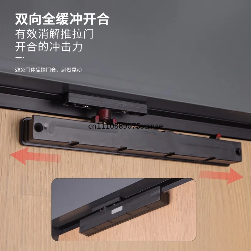 Surface Mounted Sliding Door Buffer Closer, Adjustable Pneumatic Damper for Wooden & Kitchen Sliding Door