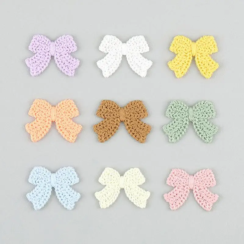 10 Embroidered Bow Ties Reusable Sewing Patches DIY Kit for Scrapbook Decorating Kids Party Handmade Craft