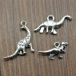 10pcs Dinosaurs Charms Antique Silver Color Dinosaurs Charms Pendants For Bracelets Dinosaurs Charms Making Jewelry