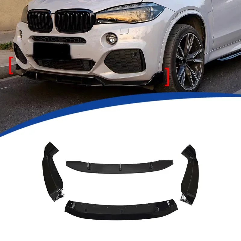 Suitable for 2014-2018 M Sport BMW X6 F16 Black Knight model with added front lip and front shovel 4-section design