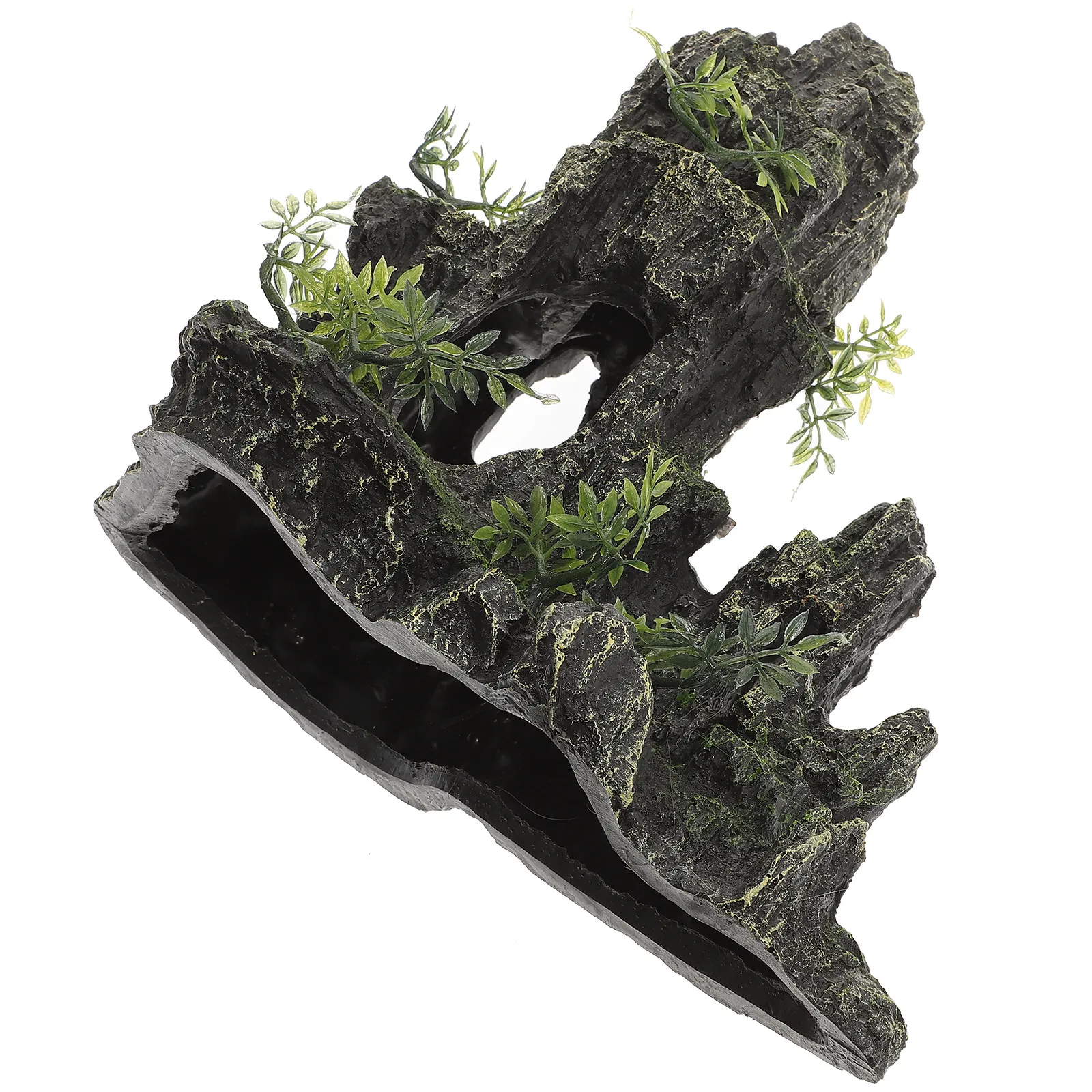 

Fish Hideout Aquarium Resin Decor Realistic Rockery Statue Small Fish Tank Decoration Vibrant Aquarium Accessory