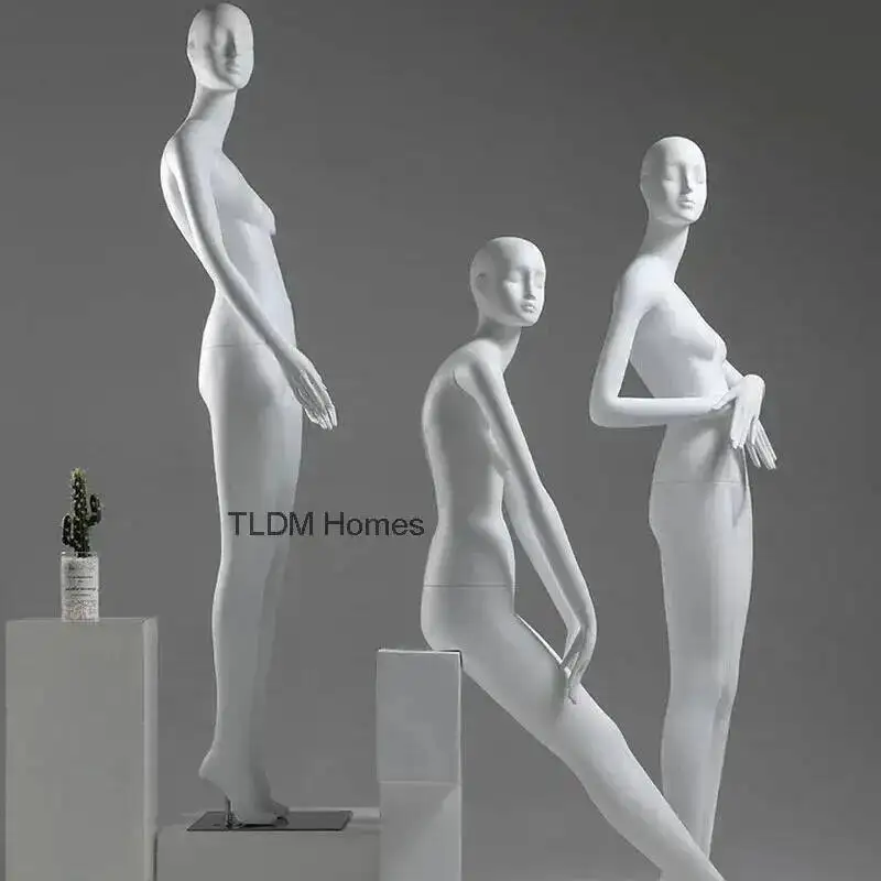 

Women's Clothing Store Full Nordic Body Mannequins Clothing Mannequin Display Stand Home Female Window Dummy Fiberglass Material
