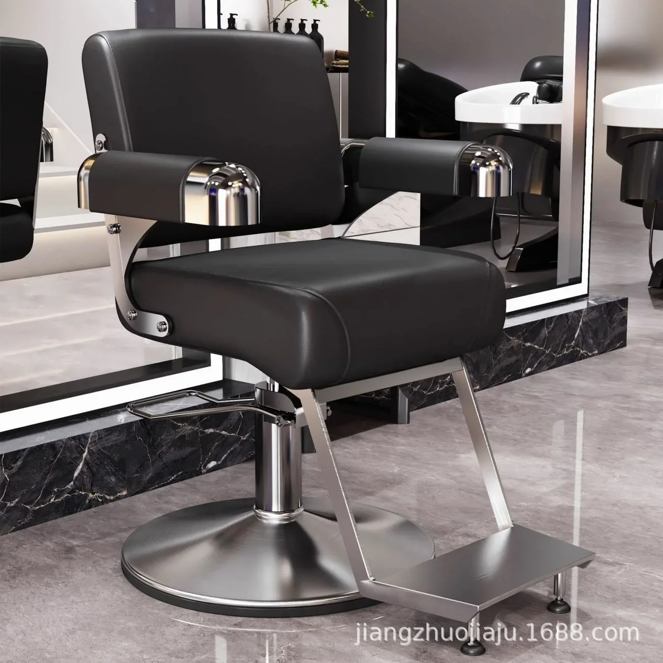 AOLIVIYA Swivel Lift Perm Dyeing Cutting Stylish Seat Salon Barber Chair Beauty Manicurist Nail Chair Pro Hairdressing Stool