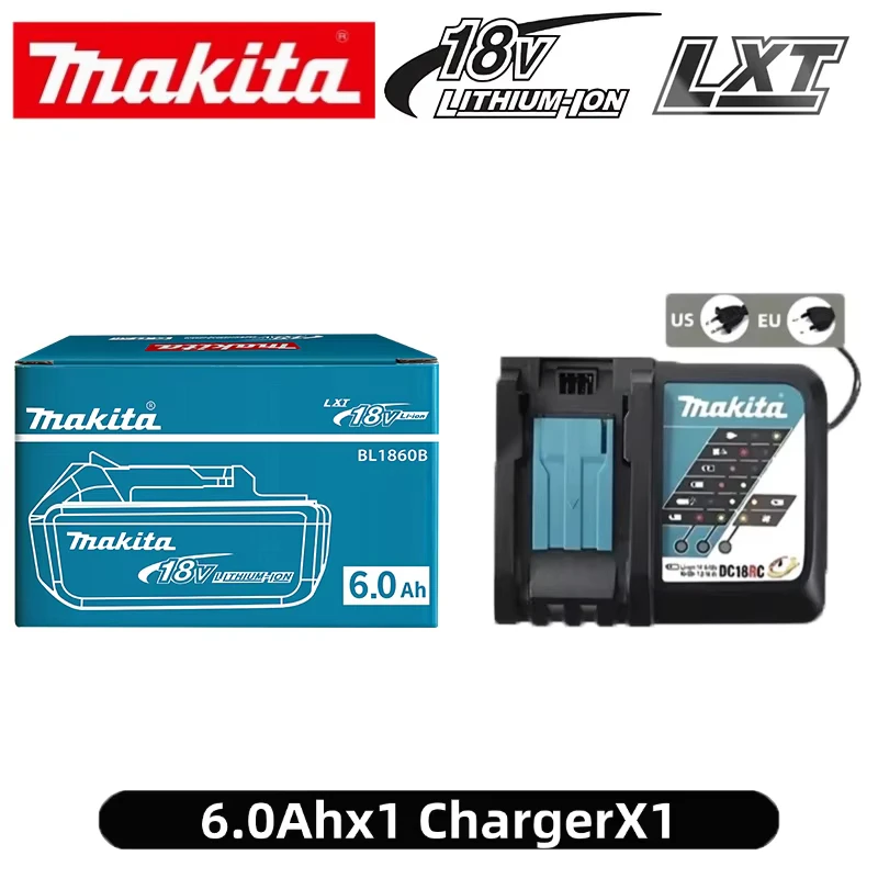 100% Echte Makita 6Ah voor Makita 18V Batterij BL1860B BL1840 BL1830B BL1850B BL1850 BL1860 BL1815 Vervangende Lithium Batterij