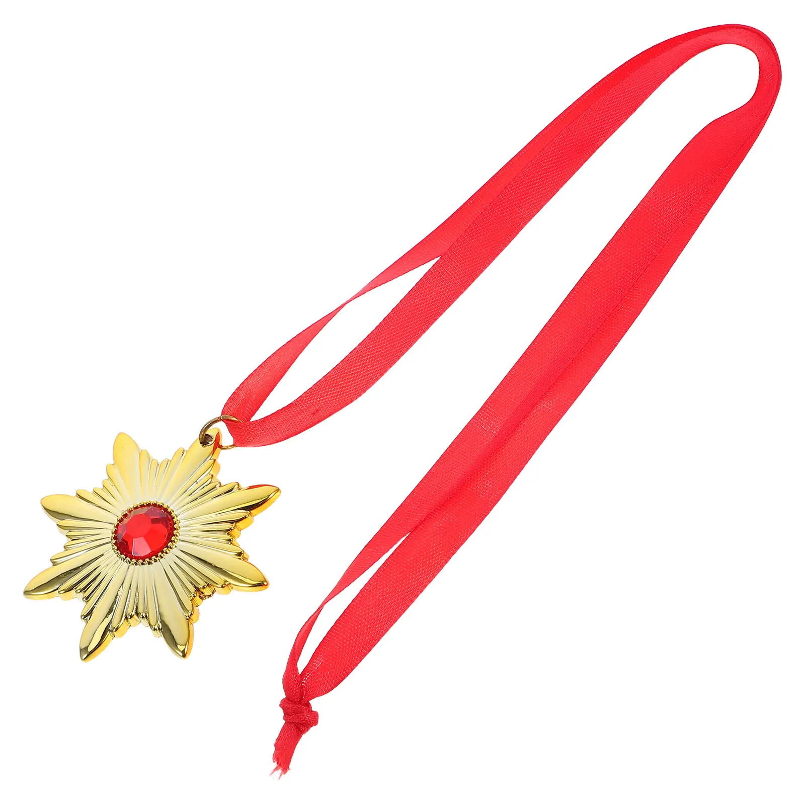 

Vampire Medal Necklace Lightweight Plastic Halloween Costume Accessory For Women Men Jewelry Party Cosplay Decor