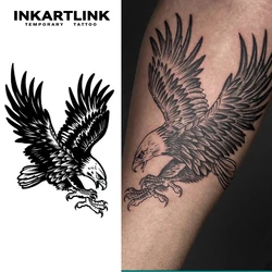 Eagle temporary tattoo sticker, waterproof magic tattoo, lasts to 15 days fake tattoo, semi permanent tattoo