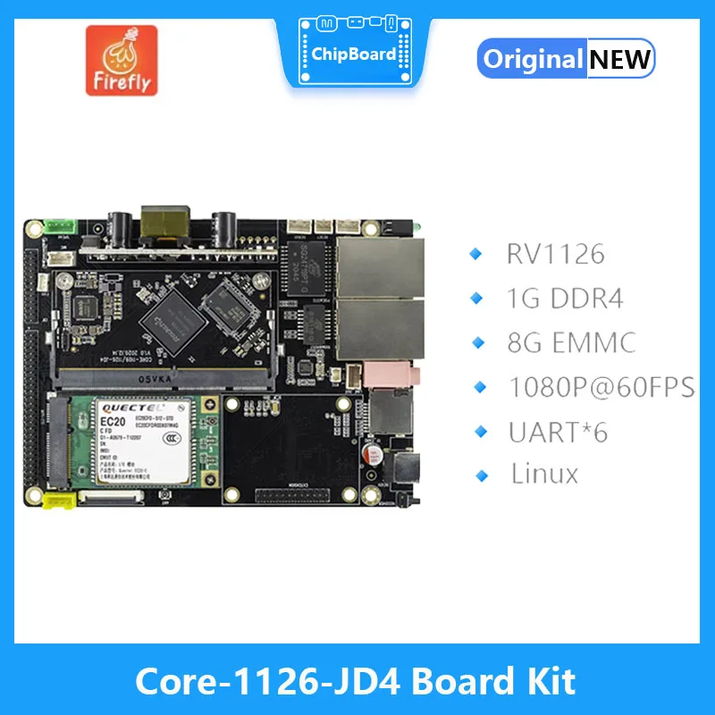 

Core-1126-JD4 ARM High-Performance AI Vision Board 2G+16G 1080P Face recognition Linux Cortex-A7 32bit