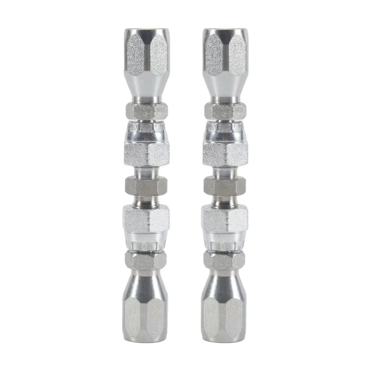 REST 2pcs Hydraulic Hose Repair Kit, Reusable, 2-Wire Reusable Hydraulic Repair Fitting 1/4Inch