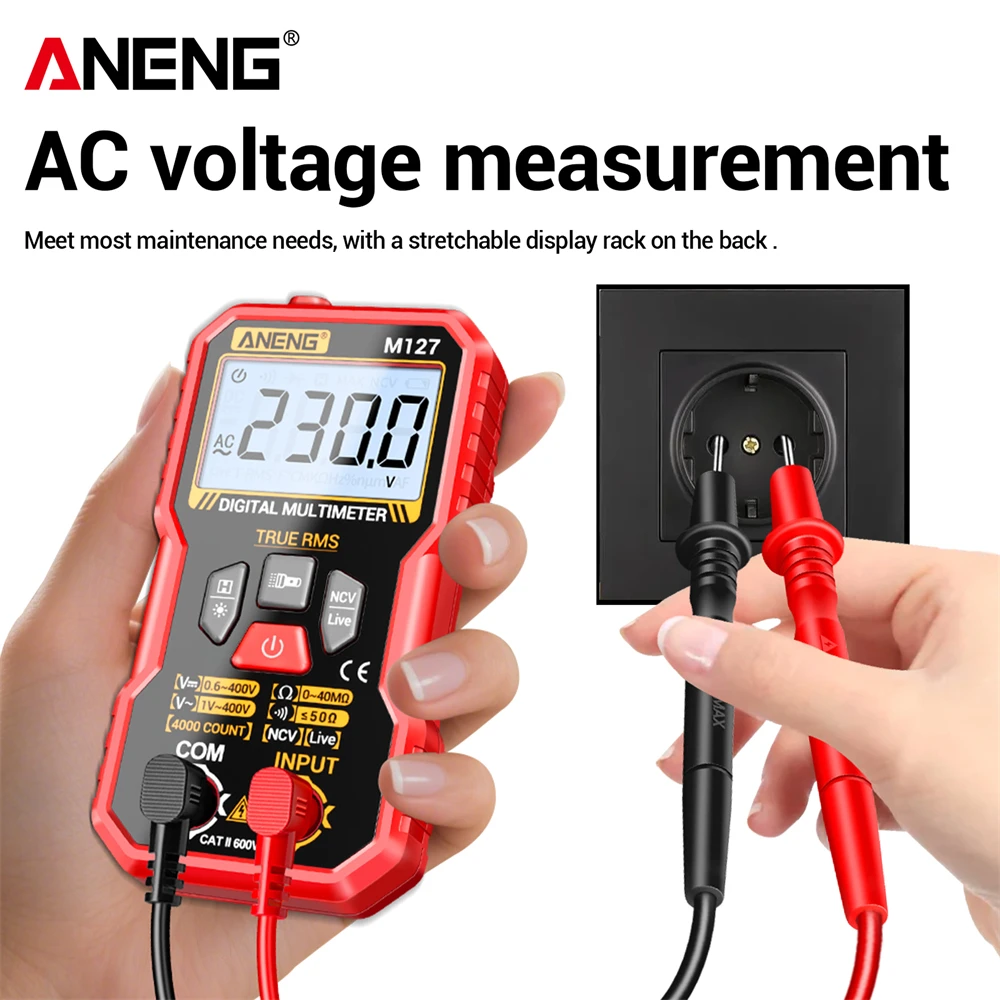 Digital Multimeter Tester pen kit ANENG  AC/DC Voltage Resistance NCV Sensing Ohmmeter Zero-fire Detect Line Multifunction Tools