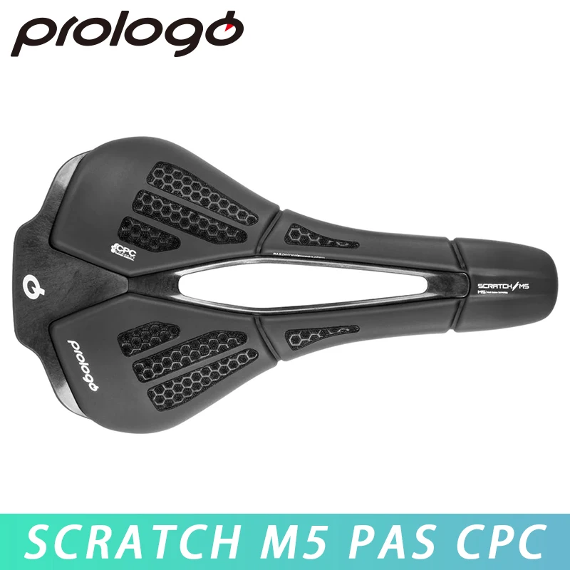 Prologo Original Scratch M5 PAS CPC Bicycle Saddle Tirox Rail 250x140mm for XC Road Gravel MTB Off-Road Bike Cycling Parts