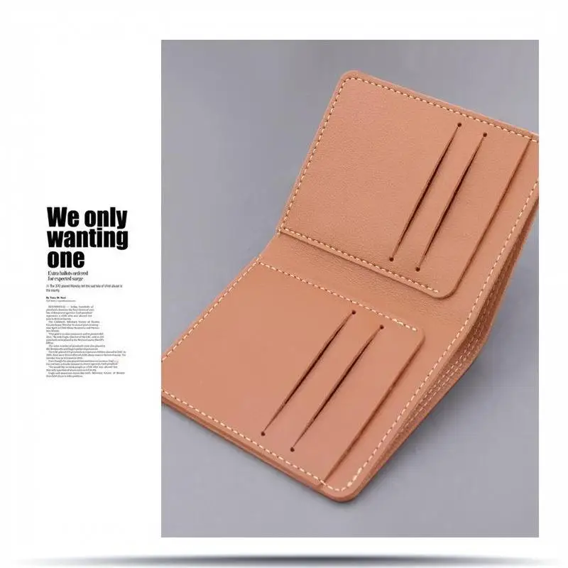 Minimalistische Herren-Geldbörse aus PU-Leder, Schwarz-Kaffee, große Kapazität, mehrere Fächer, zweifach faltbar, Ausweiskartenhalter, für Männer und Frauen – Detail 14
