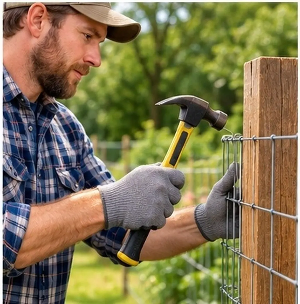 1 Bag Steel U Shaped Spikes 1.5 Inch Fencing Staples for Wire Netting Chicken Wire Fence Panel Hardware Cloth Pet Fence Garden