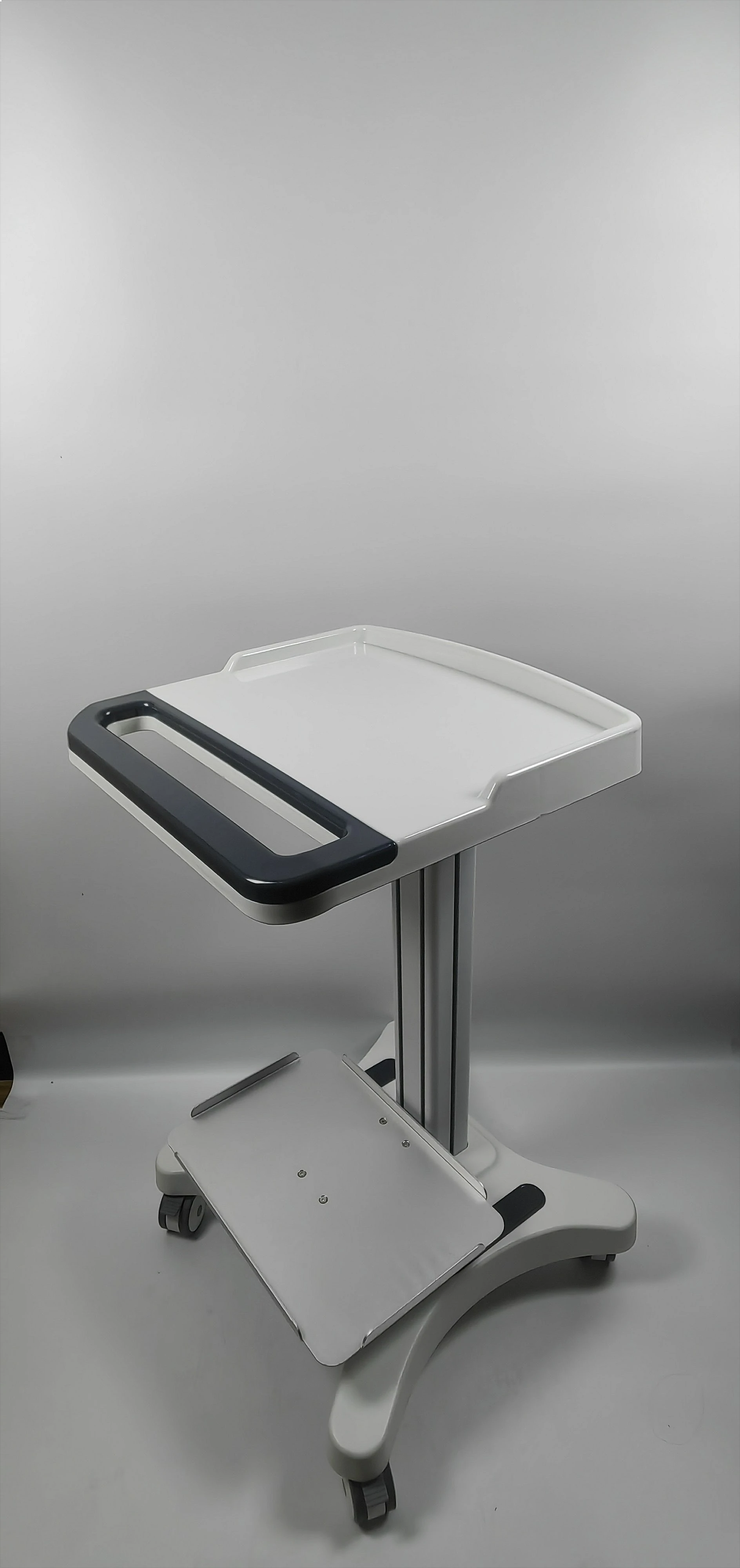 Medical Ward Rounds Laptop Trolley, Mobile Cart for Dentals Intraoral Scanner, Simple Mobile Office Work Cart