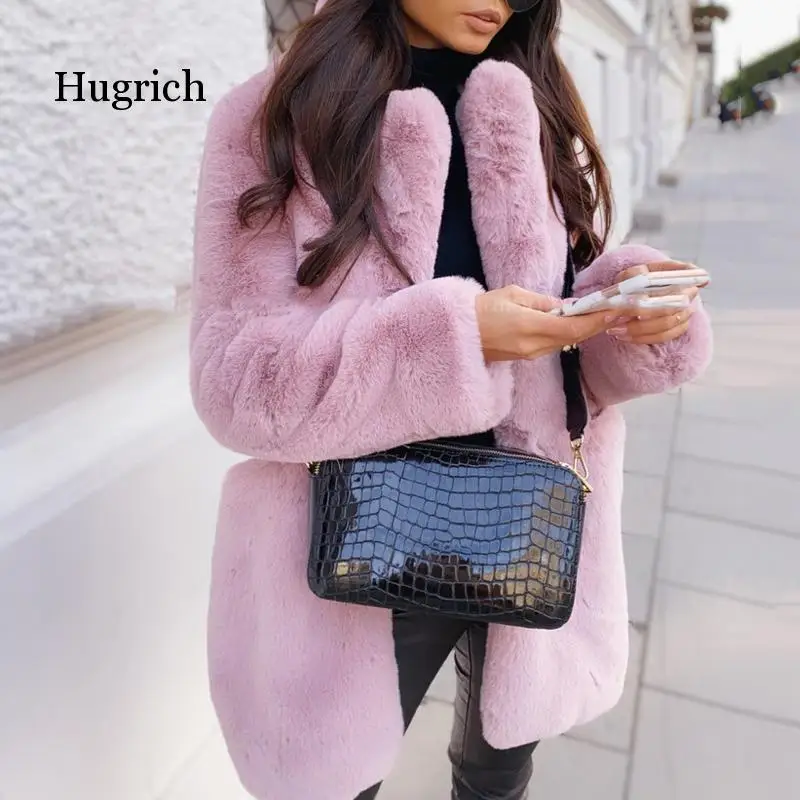 2022 Thicken Warm Chunky Outwear ฤดูใบไม้ร่วงฤดูหนาวใหม่ผู้หญิงตุ๊กตาหมีแจ็คเก็ตหญิง Casual Faux Fur Overcoat