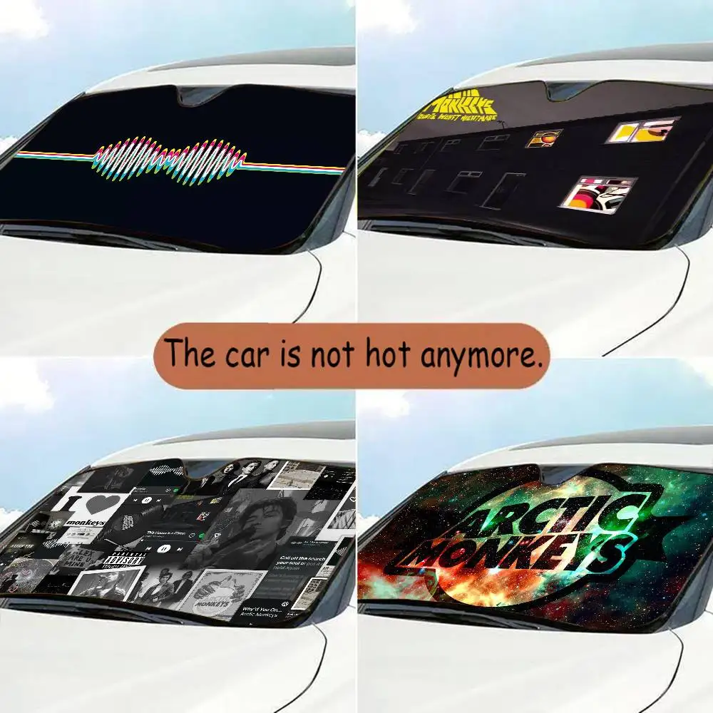 

Солнцезащитный экран для автомобиля с изображением группы Arctic Monkeys, аксессуары для защиты лобового стекла, декоративная защита для окон автомобиля