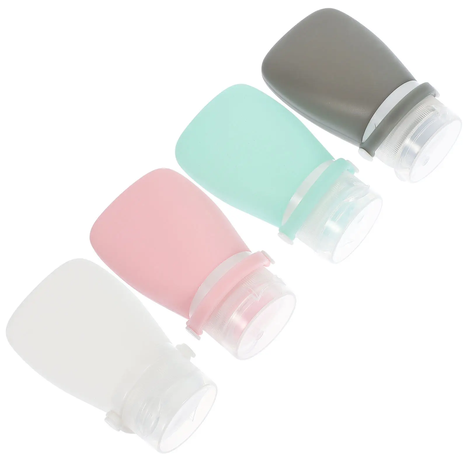 4Pcs Easy Squeeze Sauce Bottles Food Grade PP Silicone Non Deformable Condiment Squeeze Dispenser for Grilled Meats Sandwiches