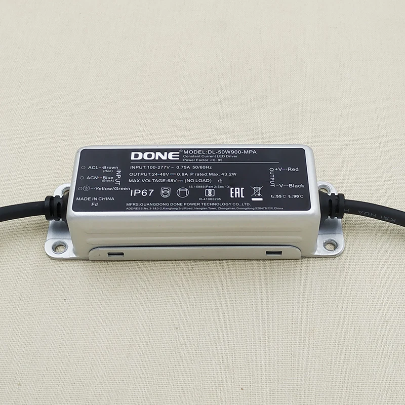 

LED Driver power supply 43W 50W Constant Current DC24-48V 900mA 1150mA Waterproof IP67 Transformer For LED Module Lights Lamp