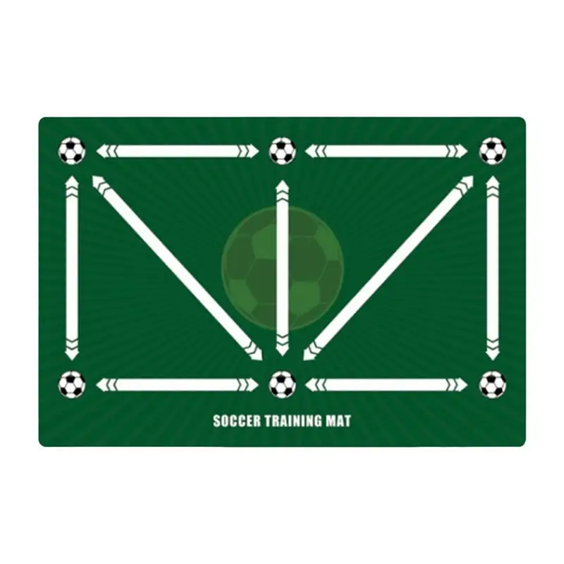 Tappetino da allenamento per il passo del calcio Tappetino da allenamento per il calcio Tappetino da allenamento push-pull Tappetino per abilità di gocciolamento di calcio Pratica di calcio in gomma