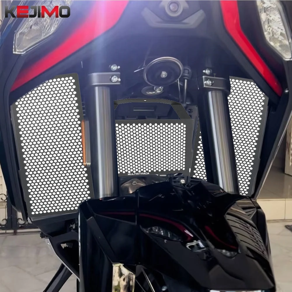 2026 2027 2028 new FOR DUCATI Multistrada V4 / V4S Pikes Peak V4 Rally V4 RS Aluminum Radiator Guard And Oil Cooler Guard Set