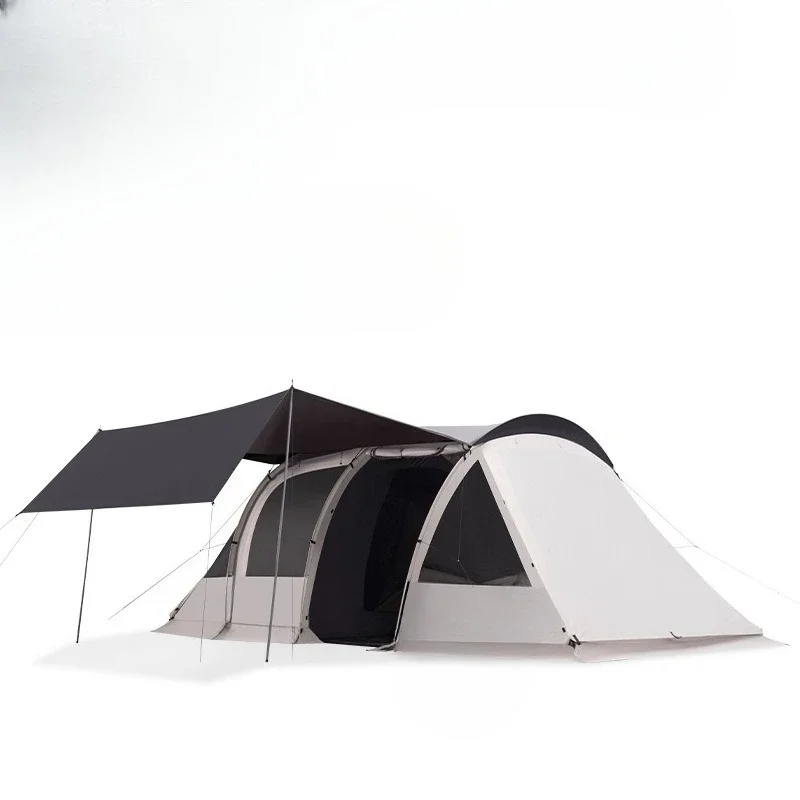 NEW Tunnel tent outdoor camping overnight, one room and two halls thickened rainproof and windproof double-layer oversized camp