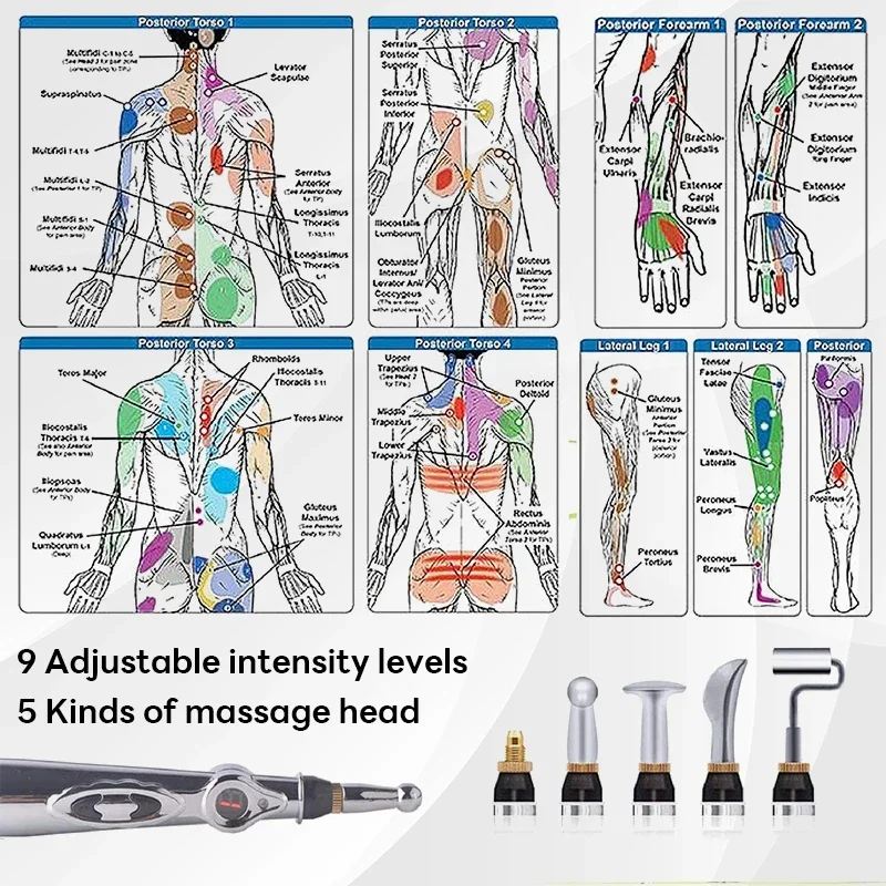 Penna per agopuntura elettronica Punto di agopuntura Meridiano Energia Massaggio meridiano Agopuntura Acup Alleviare il dolore Strumento di assistenza sanitaria