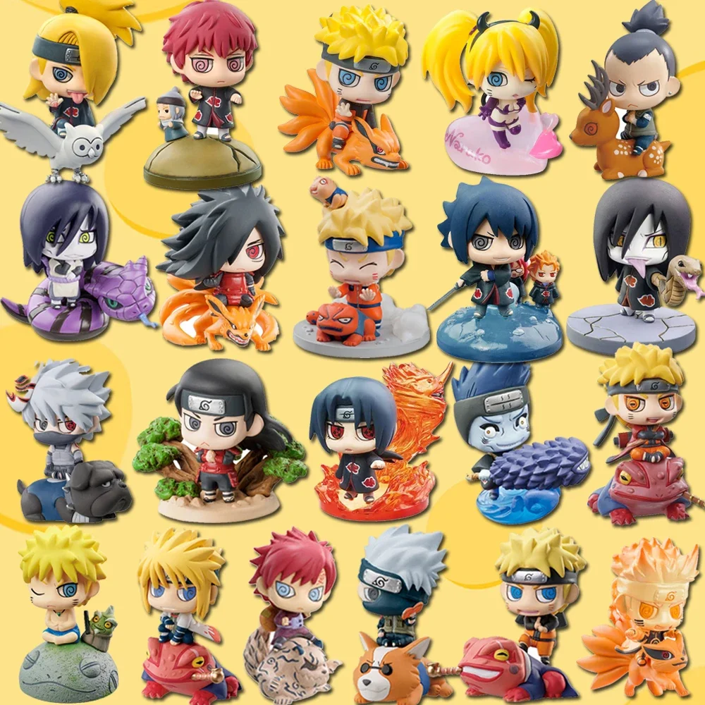 Naruto Shippuden Anime Hotfigure modelo Sasuke Kakashi Gaara estatuilla de acción estatua de PVC muñeca de juguete coleccionable regalos para niños