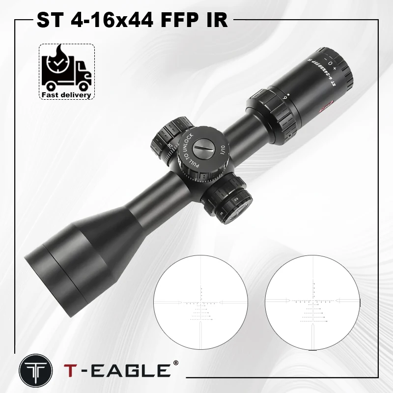 

T-Eagle ST 4-16x44 FFP IR Hunting Optical Airsoft Gun Weapons 30mm Tube Rifle Scope Pistol Sight Airgun Riflescope