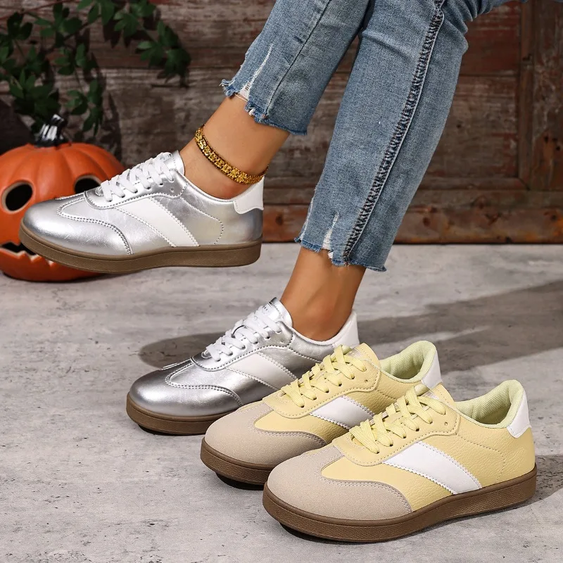 

2025 Classic Retro Outdoor Trainers Walking Sneakers Women's Running Shoes Fashion Sneakers Lace Up Walking Shoes for Women