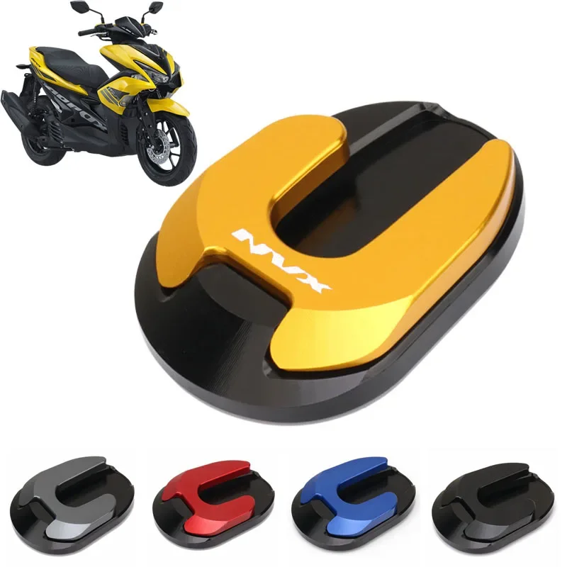

Motorcycle CNC Kickstand Foot Side Stand Extension Pad Support Plate For YAMAHA NMAX Aerox NVX 155 Aerox155 NVX 155 NMAX155