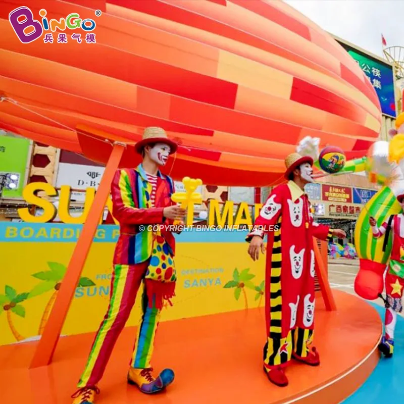 Inflatable Toys 7.2x4.55M Giant Inflatable Colorful Airship Balloon Toys For Carnival Party Decoration-Toys