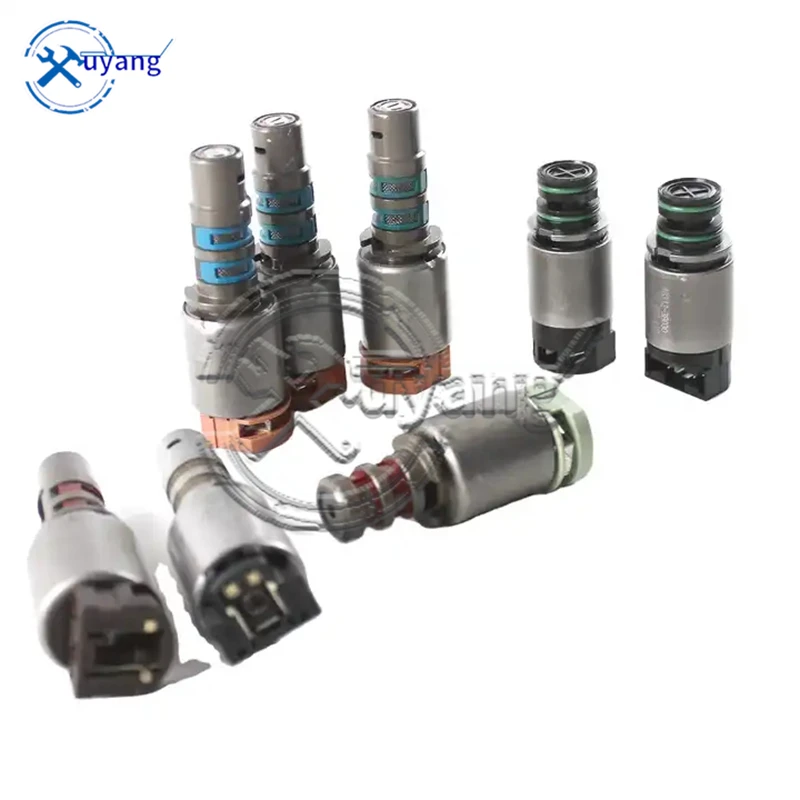 8PCS A6GF1 A6MF1/2 Original Renovation Transmission Solenoids Kit 46313-3B030 46313-3B000 46313-3B073 46313-3B075 46313-3B065