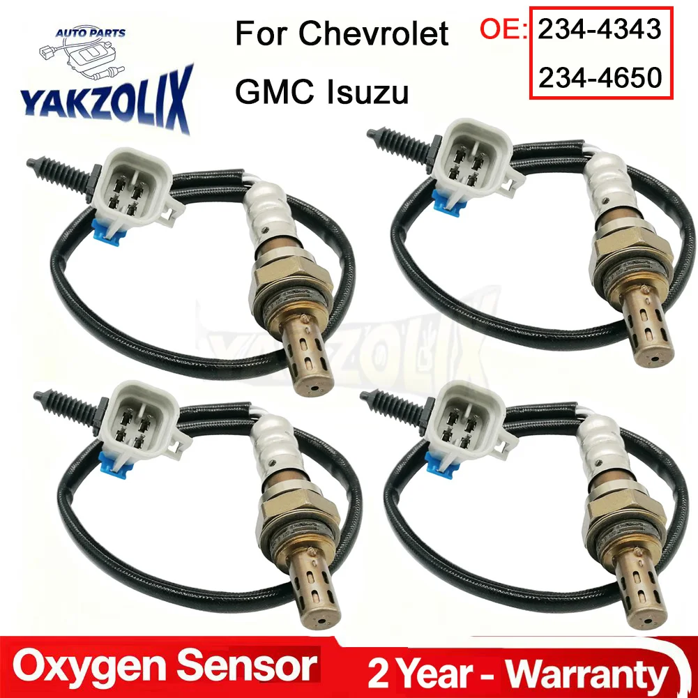 

4pcs for Chevrolet Blazer S10 Silverado 1500 Tahoe GMC Sierra 1500 Sonoma Yukon Isuzu Rodeo O2 Oxygen Sensor Upstream Downstream