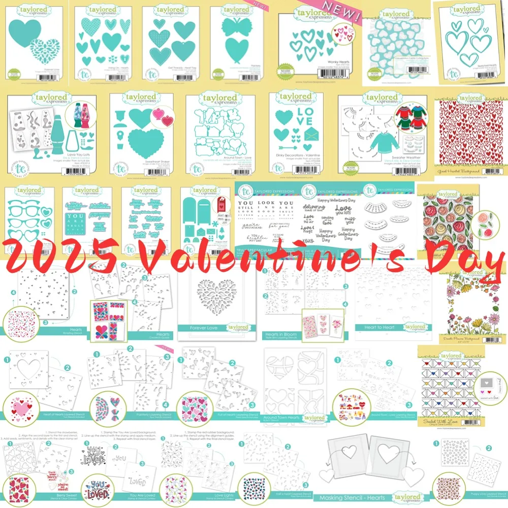 2025 Valentine's Day Sweetheart Shaker Metal Cutting Die And Stamp For Scrapbooking Stencil Embossing Mold DIY Paper Cards Craft