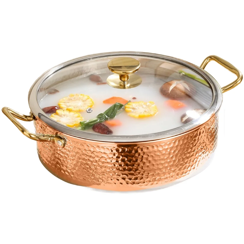 

1 комплект, кухонная кастрюля с двойным вкусом, кованая кастрюля из нержавеющей стали 316L со стеклянной крышкой, кастрюли для супа с двойным вкусом, детали посуды