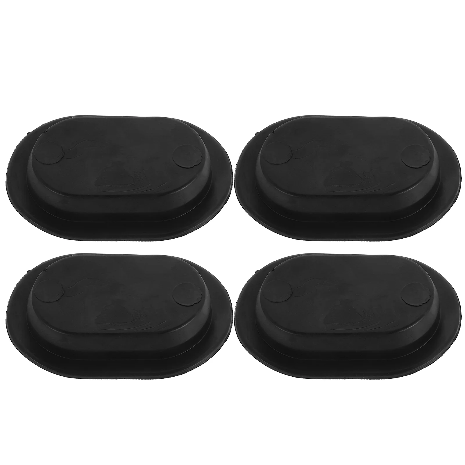 4 PCS Foot Pad Plug Drain Sealer Floor Pan Rooter Original Car Automotive Replacement Truck Bed Oval Rubber