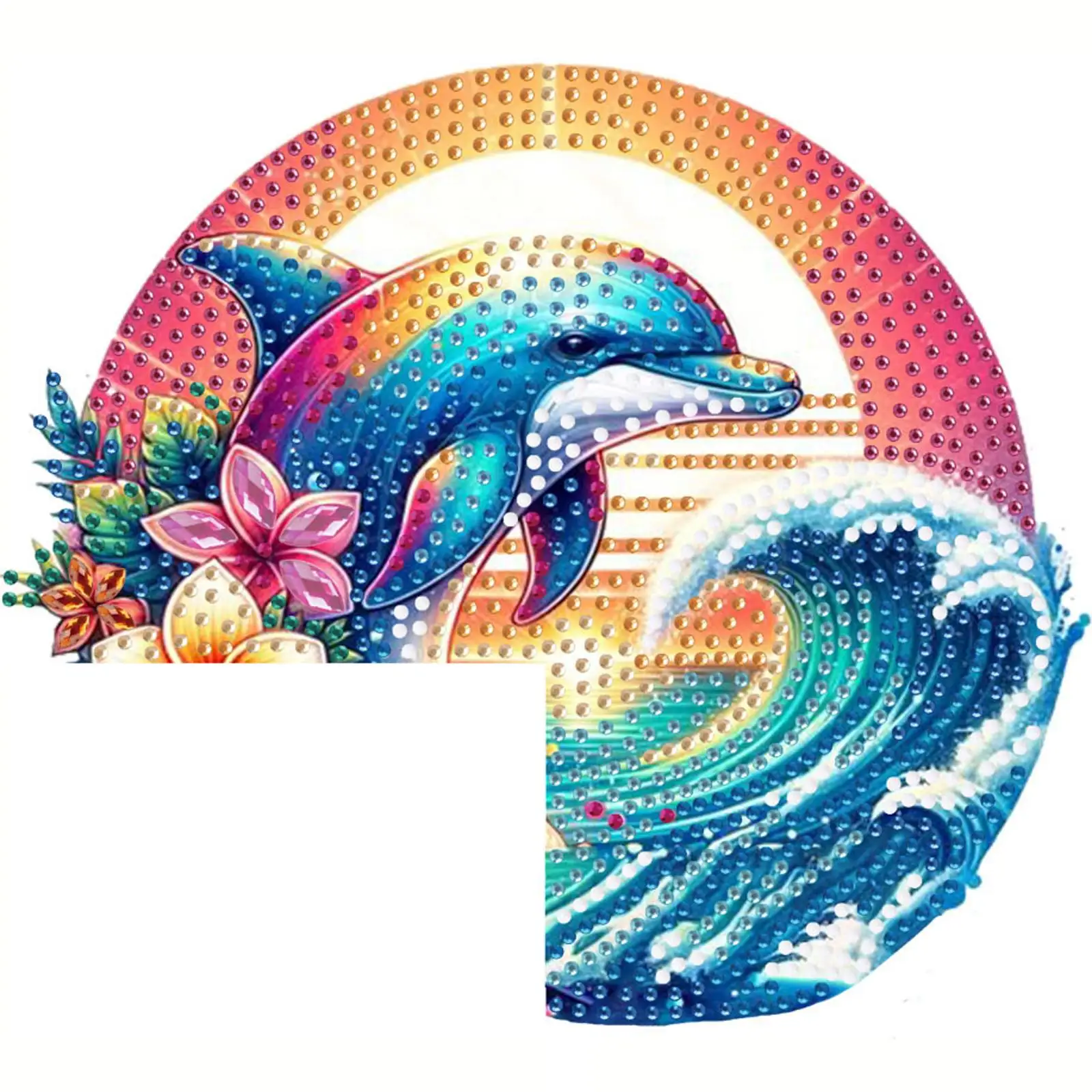 Arte de Diamantes 2D Plano Creativo con Pedrería, Arte de Diamantes 5D DIY, Decoración para el Marco de la Puerta, Regalo para Familiares y Amigos